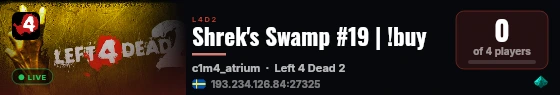 Shrek's Swamp #19 | !buy live status badge