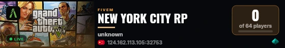 NEW YORK CITY live status badge
