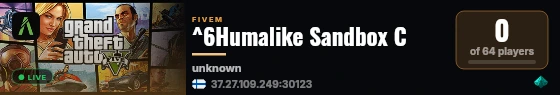 ^1Humalike ^7Sandbox C live status badge