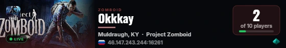 Okkkay live status badge