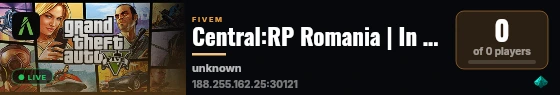 Central:RP Romania | In Dev live status badge