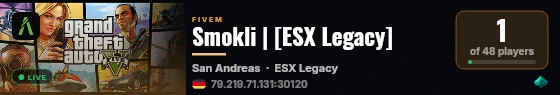 Smokli | [ESX Legacy] live status badge