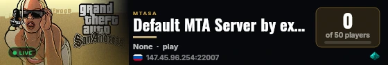 Default MTA Server by extreme-host.ru live status badge