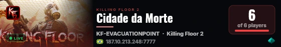 Cidade da Morte live status badge