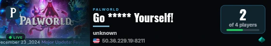Go ***** Yourself! live status badge