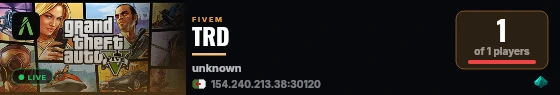 TRD live status badge