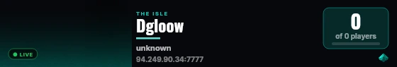 Dgloow live status badge