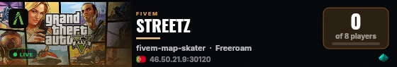STREETZ live status badge