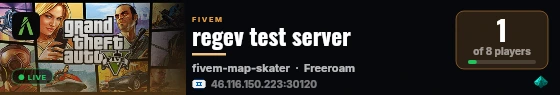 regev test server live status badge
