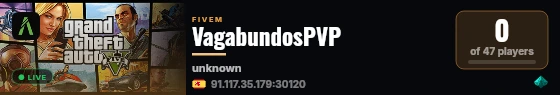 VagabundosPVP live status badge