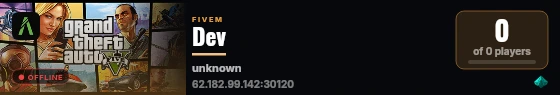 Dev live status badge