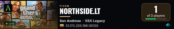 NORTHSIDE.LT live status badge