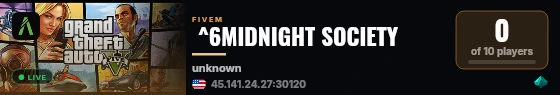  ^6MIDNIGHT SOCIETY  live status badge