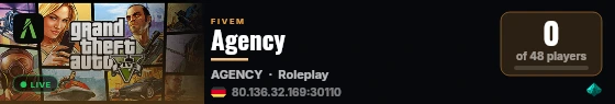 Agency live status badge