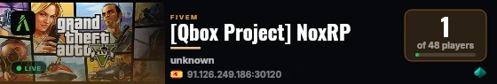 [Qbox Project] NoxRP live status badge
