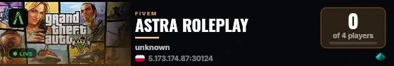 ASTRA ROLEPLAY live status badge