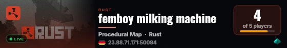 femboy milking machine live status badge