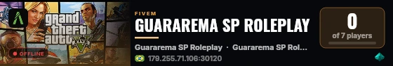 GUARAREMA SP ROLEPLAY live status badge