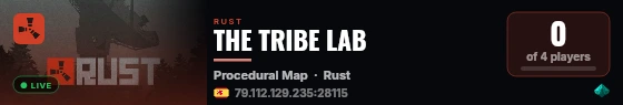 THE TRIBE LAB live status badge