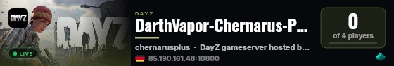 DarthVapor-Chernarus-Private-nitrado.net live status badge