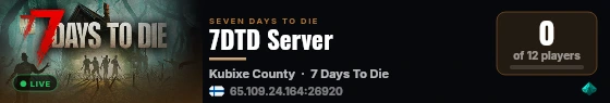 7DTD Server live status badge