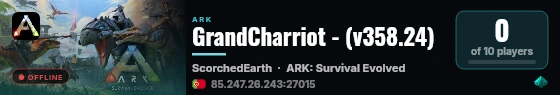 GrandCharriot - (v358.24) live status badge