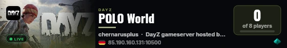 POLO World live status badge