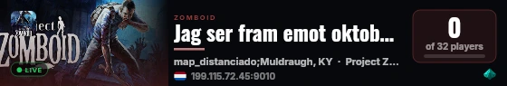 Jag ser fram emot oktober Mosson live status badge
