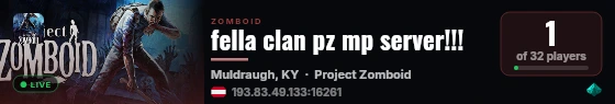 fella clan pz mp server!!! live status badge