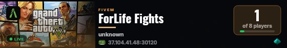 ForLife Fights live status badge