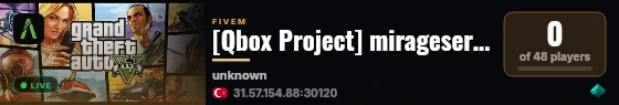 [Qbox Project] mirageserver live status badge