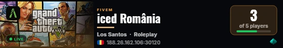 iced România live status badge