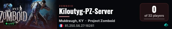Kiloutyg-PZ-Server live status badge