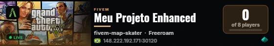 My FXServer Project live status badge