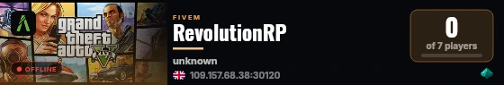 RevolutionRP live status badge