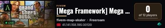 [Mega Framework] Mega Roleplay live status badge