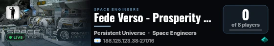 Fede Verso - Prosperity Update live status badge