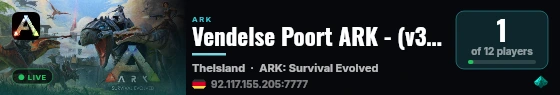 Vendelse Poort ARK - (v361.7) live status badge