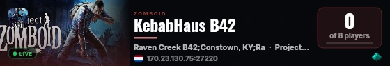 KebabHaus B42 live status badge