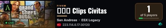 曲別針 Clips Civitas live status badge