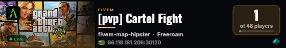 [pvp] Cartel Fight live status badge