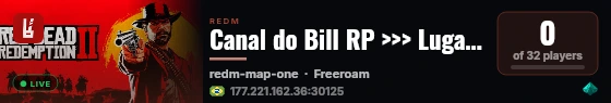 Canal do Bill RP >>> Lugar de amigos. live status badge