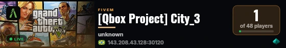 [Qbox Project] City_3 live status badge