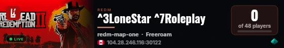 ^3LoneStar ^7Roleplay live status badge
