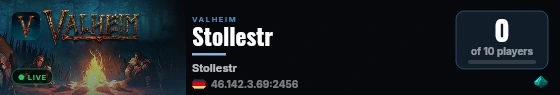 Stollestr live status badge