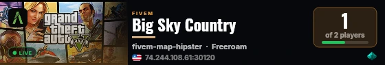 Big Sky Country live status badge