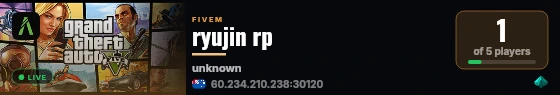 ryujin rp live status badge