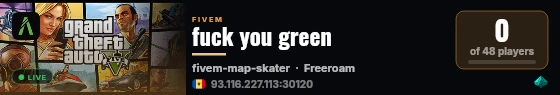fuck you green live status badge