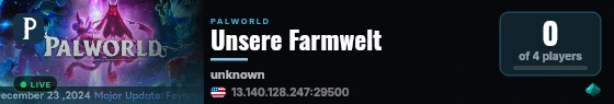 Unsere Farmwelt live status badge