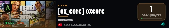 [ox_core] oxcore live status badge